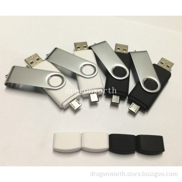 USB&Micro USB, 4GB Swivel USB, Flash Drive Memory Disk